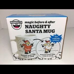 Big mouth 12oz naughty Santa funny gag gift mug